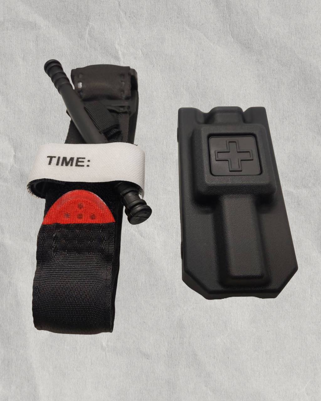 Combat Tourniquet Set with Hard Shell Holder Pouch