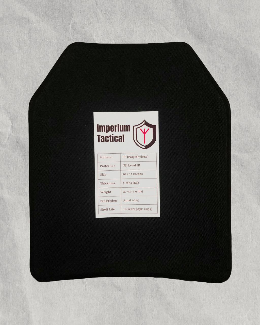 Level III UHMWPE Bulletproof Armor Plates (Pair)